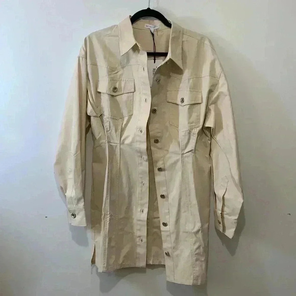 BNWT Grey Lab women’s box pleated shirt dress  size L - Picture 3 of 5